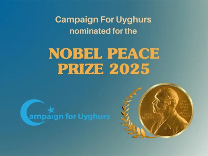 Raja Nominates Uyghur Leader Li Ying For 2025 Nobel Peace Prize