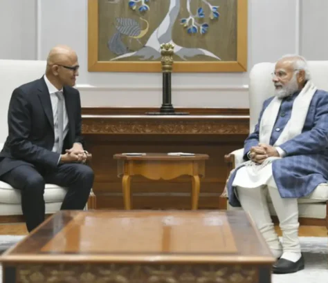 Satya Nadella Spotlights AI Revolution In Indian Agriculture