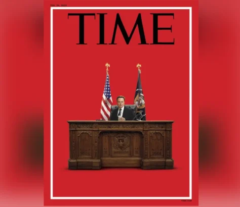 The Real Power? Time Features Elon Musk Behind Oval Office Desk