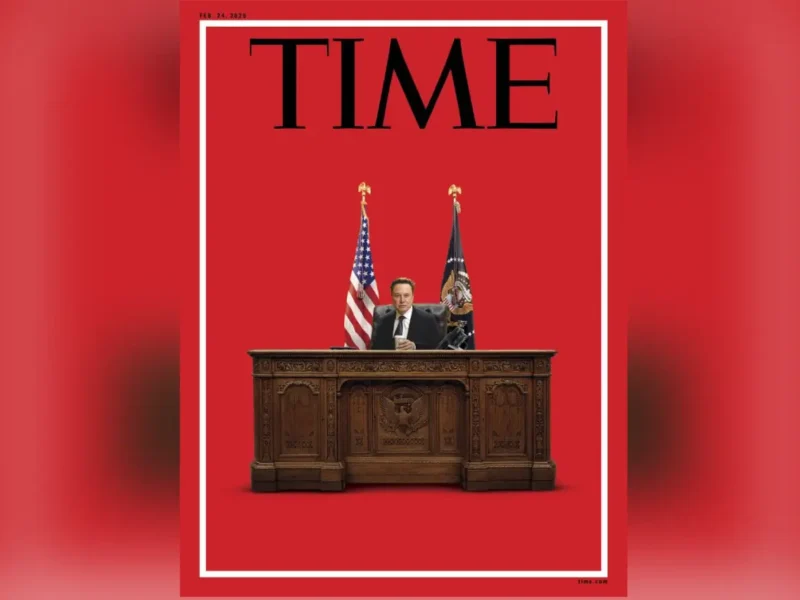 The Real Power? Time Features Elon Musk Behind Oval Office Desk