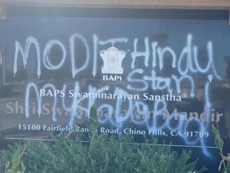 BAPS Temple In Chino Hills, CA Vandalized