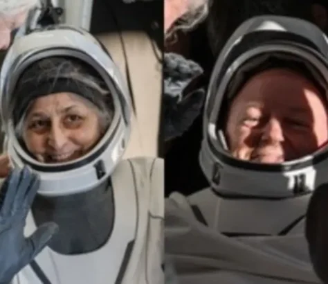 Splash! NASA Astronauts Suni And Butch Back On Earth