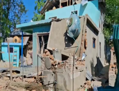House Of Wanted Terrorist Adil Guree Demolished In Anantnag