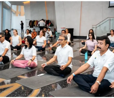 NY Consulate Kicks Off Countdown To International Yoga Day With Skyline Session