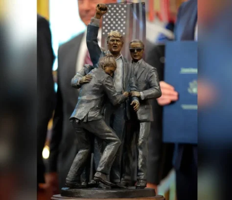 Assassination Attempt: Trump Installs Statue Of Himself In Oval Office