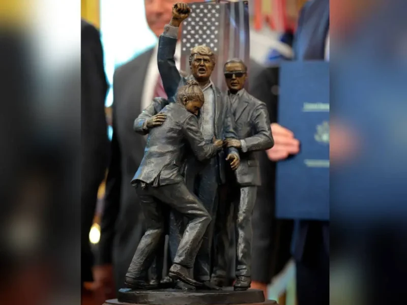 Assassination Attempt: Trump Installs Statue Of Himself In Oval Office