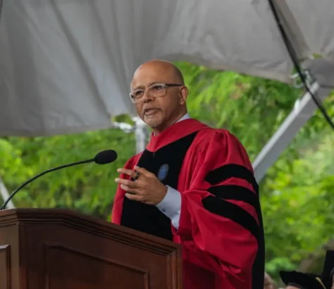 Commencement Speaker Abraham Verghese Applauds Harvard For Resisting Washington