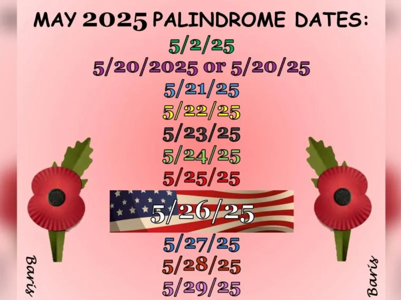 First Palindromic Memorial Day