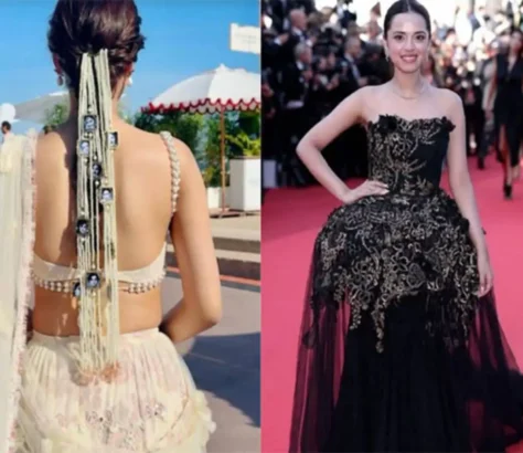 Nitanshi Goel Goes For The Bollywood Retro Look At Cannes