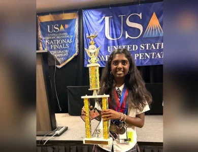SoCal Eighth Grader Nikita Pramod Shines At National Pentathlon