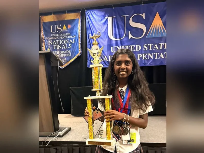 SoCal Eighth Grader Nikita Pramod Shines At National Pentathlon