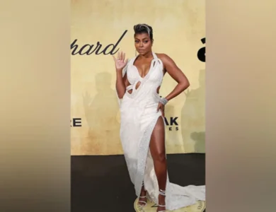 Taraji P. Henson Dons Gaurav Gupta’s Celestial Saree Gown