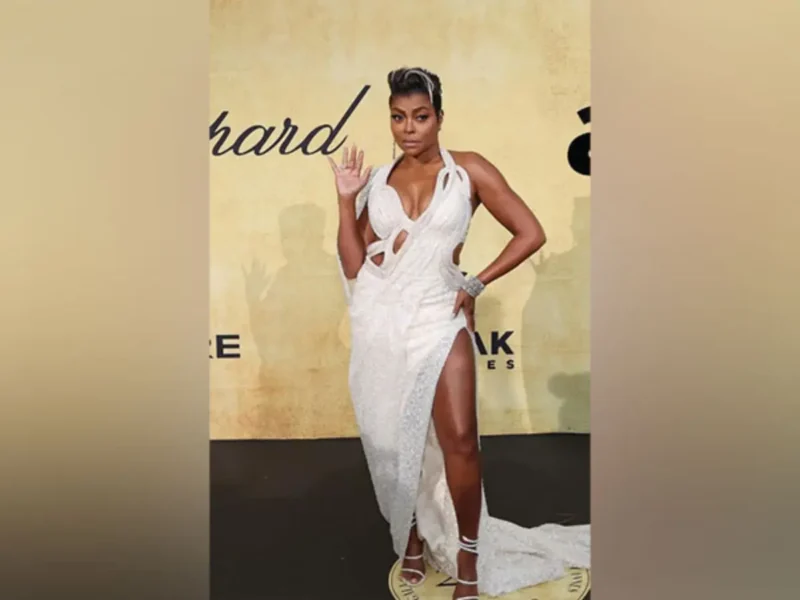 Taraji P. Henson Dons Gaurav Gupta’s Celestial Saree Gown