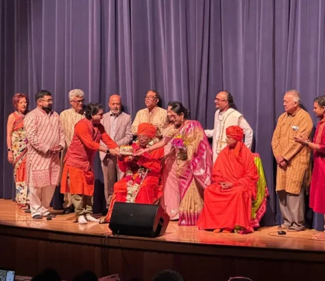LA Celebrates Swami Purnatmananda’s 100th Birthday, Leadership Transition