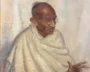 Rare Gandhi Oil Painting Up For Sale