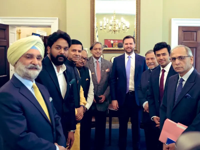 Vance Meets Tharoor-Led Delegation, Pledges US Support Against Terrorism