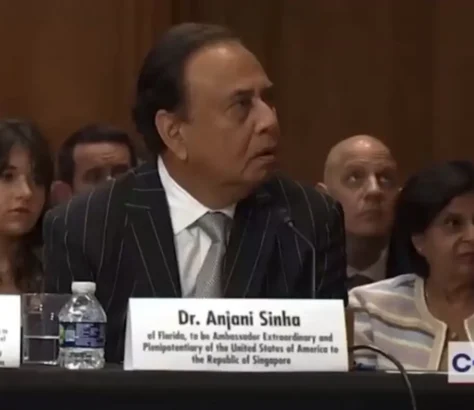 Anjani Sinha, Trump’s Pick For Singapore Envoy Flubs Facts In Senate Grilling