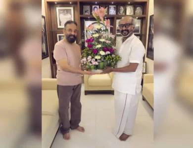 Southern Icons Meet Haasan Shares Rajya Sabha News With Rajinikanth
