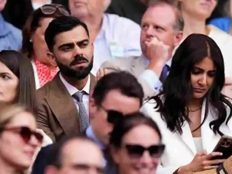 Virat Kohli, Anushka See Djokovic Win At Wimbledon