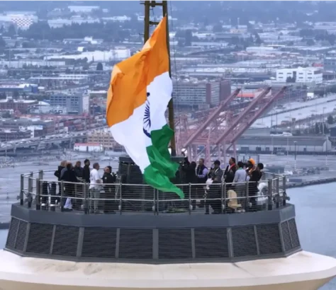 Indian Flag Flies Atop Seattle’s Space Needle For 79th Independence Day