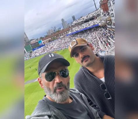 KL Rahul's In-Laws, Suniel And Ahan Shetty, Celebrate India's Win