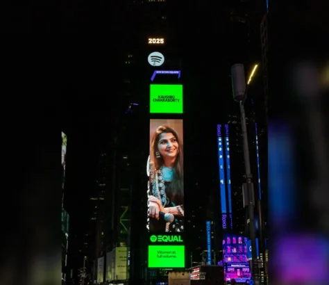 Kaushiki Chakraborty Becomes First Classical Singer On Times Square Billboard