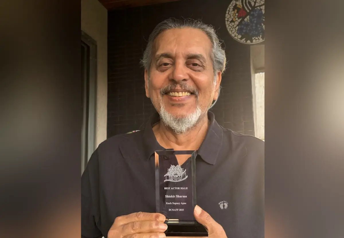 Best Actor Award For Shishir Sharma At DC Film Festival