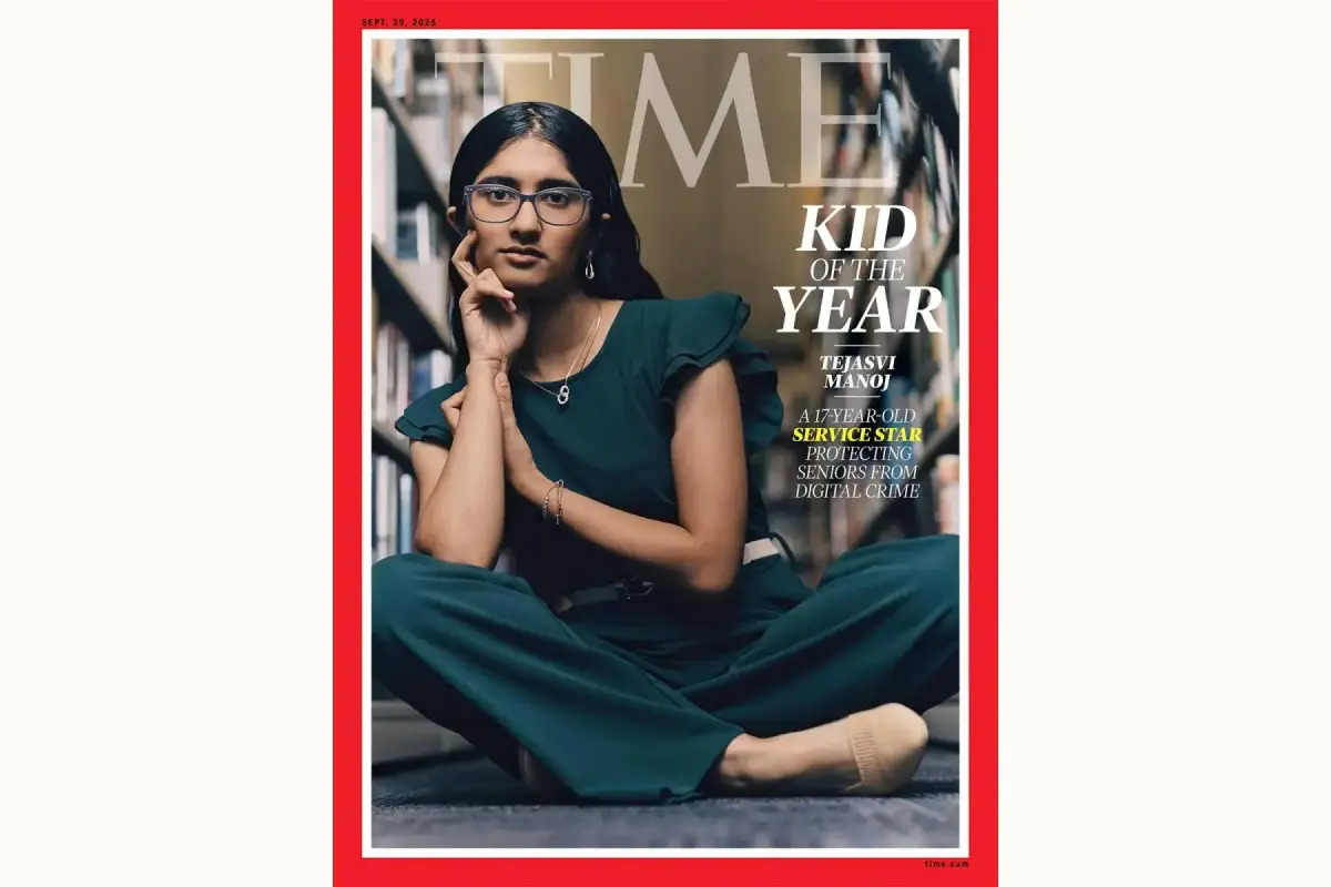 Tejasvi Manoj, 17, Named 2025 TIME Kid Of The Year