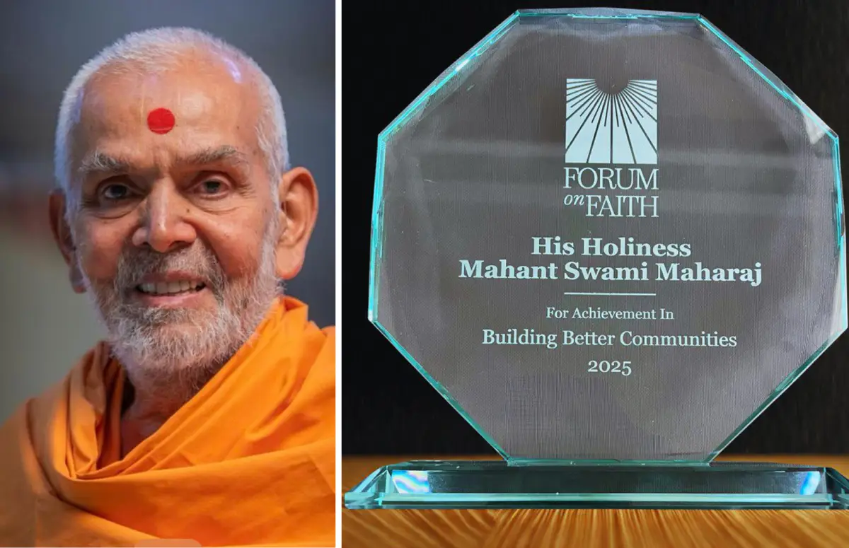 Forum On Faith Honors BAPS Spiritual Leader In NY