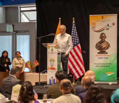 Honoring Gandhi, Gates Lauds India's Impactful Global Solutions