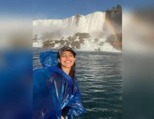 Nushrratt Bharuccha's Carefree Splash At Niagara Falls