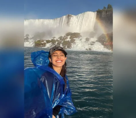 Nushrratt Bharuccha's Carefree Splash At Niagara Falls