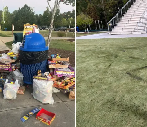 Police Point To Damage, Litter After Diwali Celebration In North Carolina