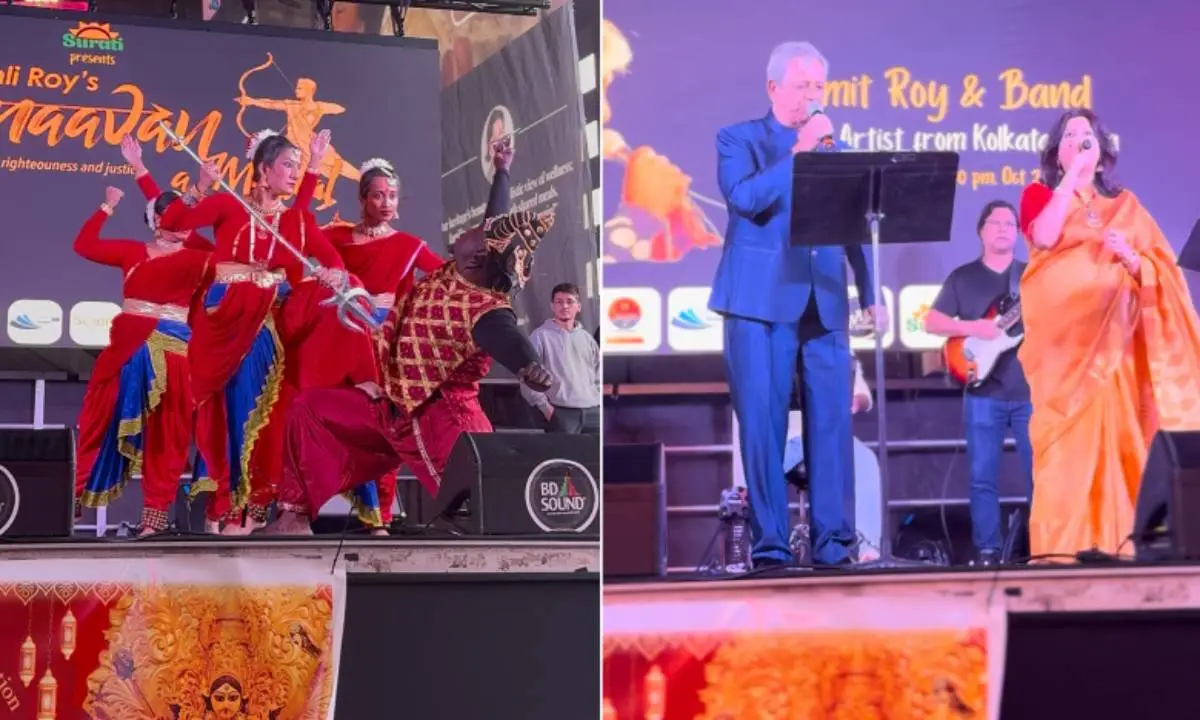 Thousands Gather In Times Square For Spectacular Durga Utsav Celebration