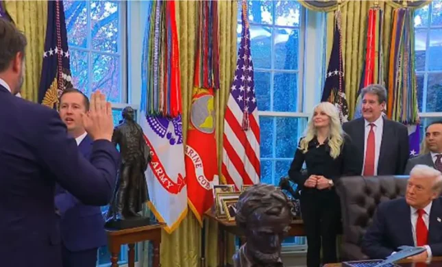 At Sergio Gor’s Swearing In, Trump Says Trade Deal With India Nearing Finish Line