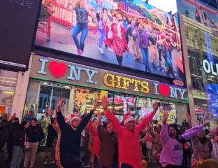 Times Square Dances To ‘Christmas Karma’