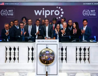 Wipro Rings NYSE Closing Bell Marking 25 Years On Wall Street