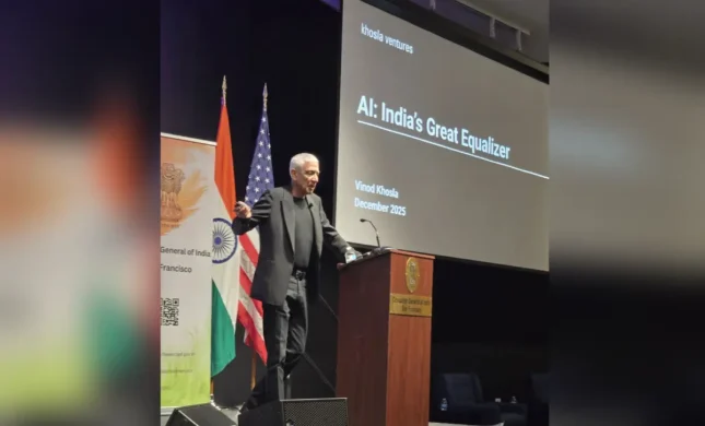 AI Is 'The Great Equalizer' For India, Says Tech Investor Vinod Khosla