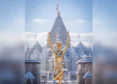 BAPS Temple Creates A Picture-Perfect Winter Scene In NJ