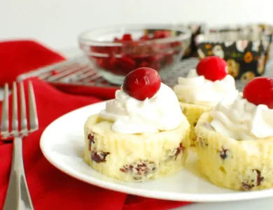 Mini Cranberry Cheesecakes