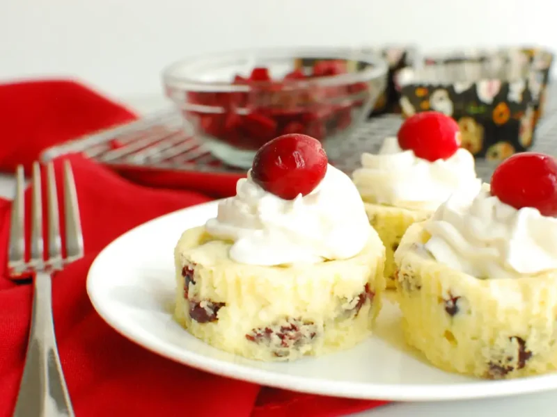 Mini Cranberry Cheesecakes