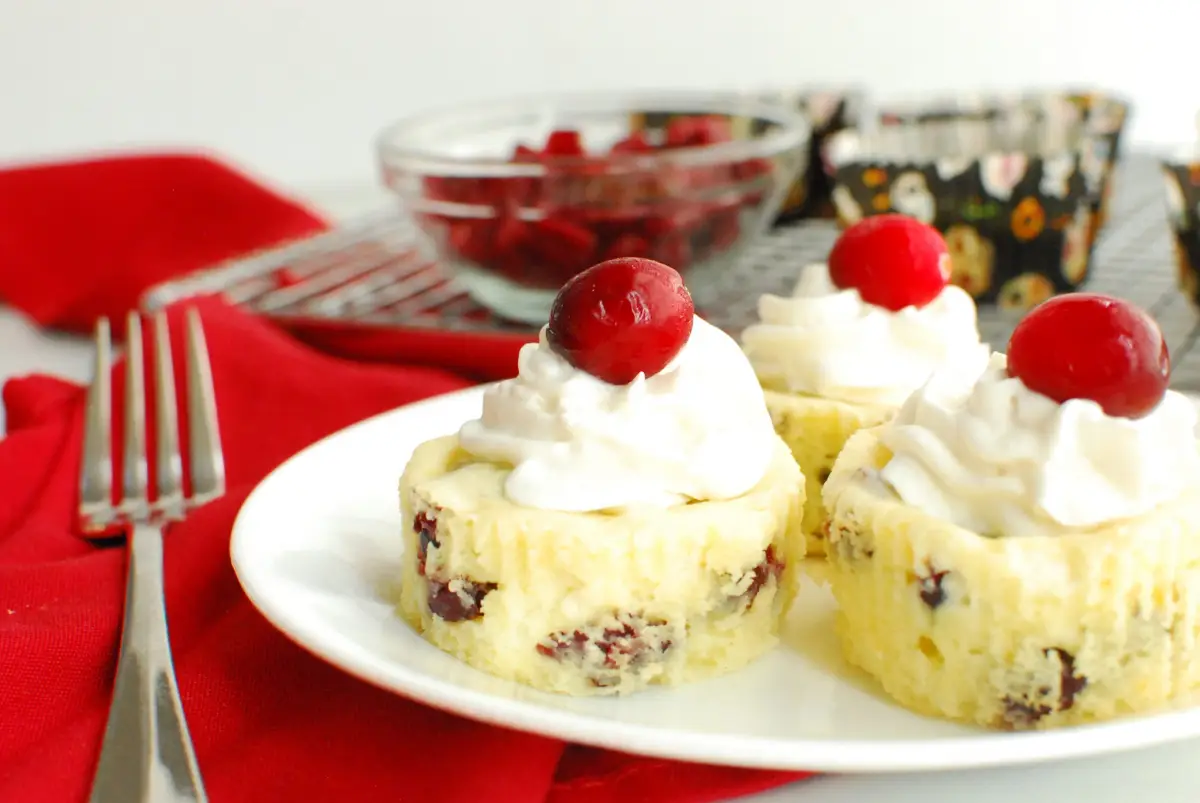 Mini Cranberry Cheesecakes