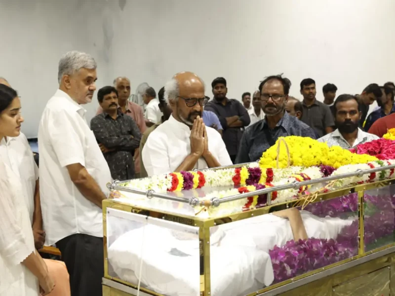 Rajinikanth Pays Moving Tribute To Late Producer AVM Saravanan