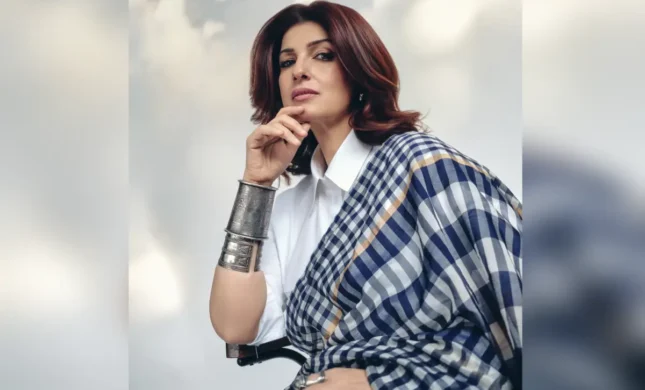 Twinkle Khanna’s Look Has Saree Meet Corporate Chic