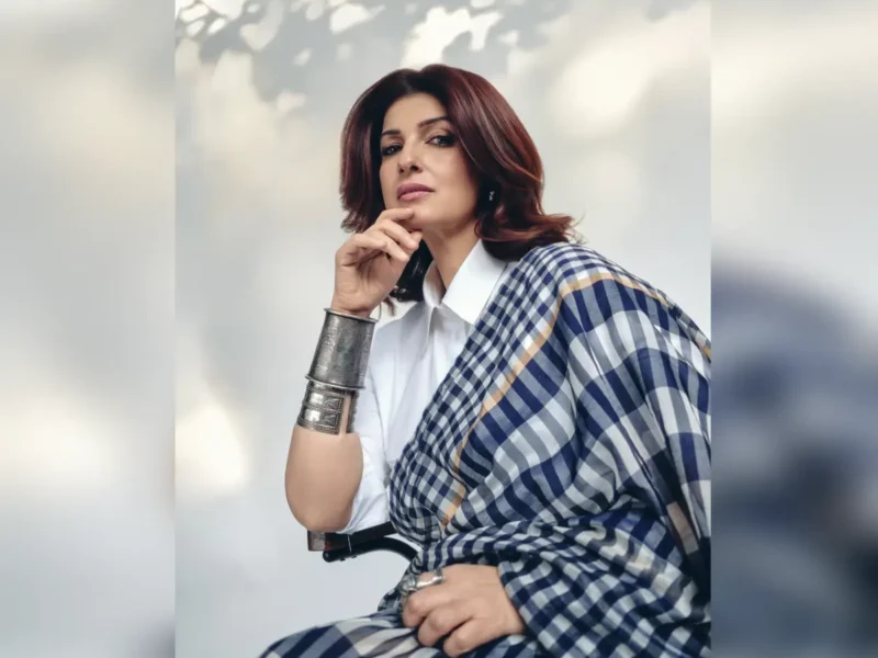 Twinkle Khanna’s Look Has Saree Meet Corporate Chic