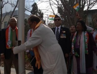 India Tricolor Raised At Chapman University, CA