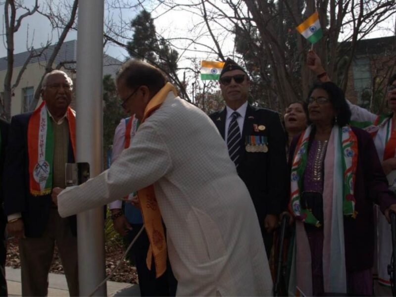 India Tricolor Raised At Chapman University, CA