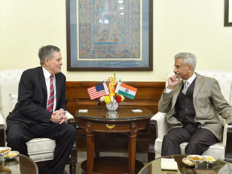 Jaishankar, Senator Steve Daines Meet In Delhi