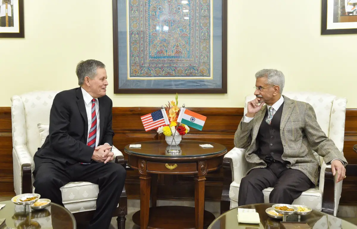 Jaishankar, Senator Steve Daines Meet In Delhi