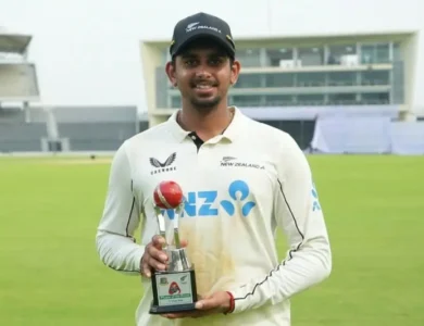NZ Spinner Adithya Ashok Sports A Rajnikanth Tattoo